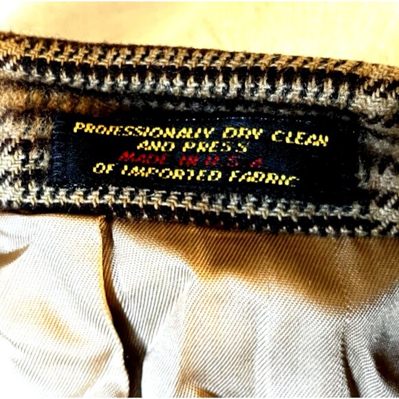 Regent Clothes Vintage Sport Coat Glen Plaid Windowpane Brown 42 43 44 Academia - Picture 14 of 15